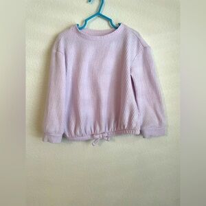 Cat and Jack toddler girls lavender waffle knit top size 4T